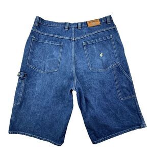 Rocawear Denim Carpenter Shorts Men’s 42 Blue Baggy Hip Hop Y2K Streetwear